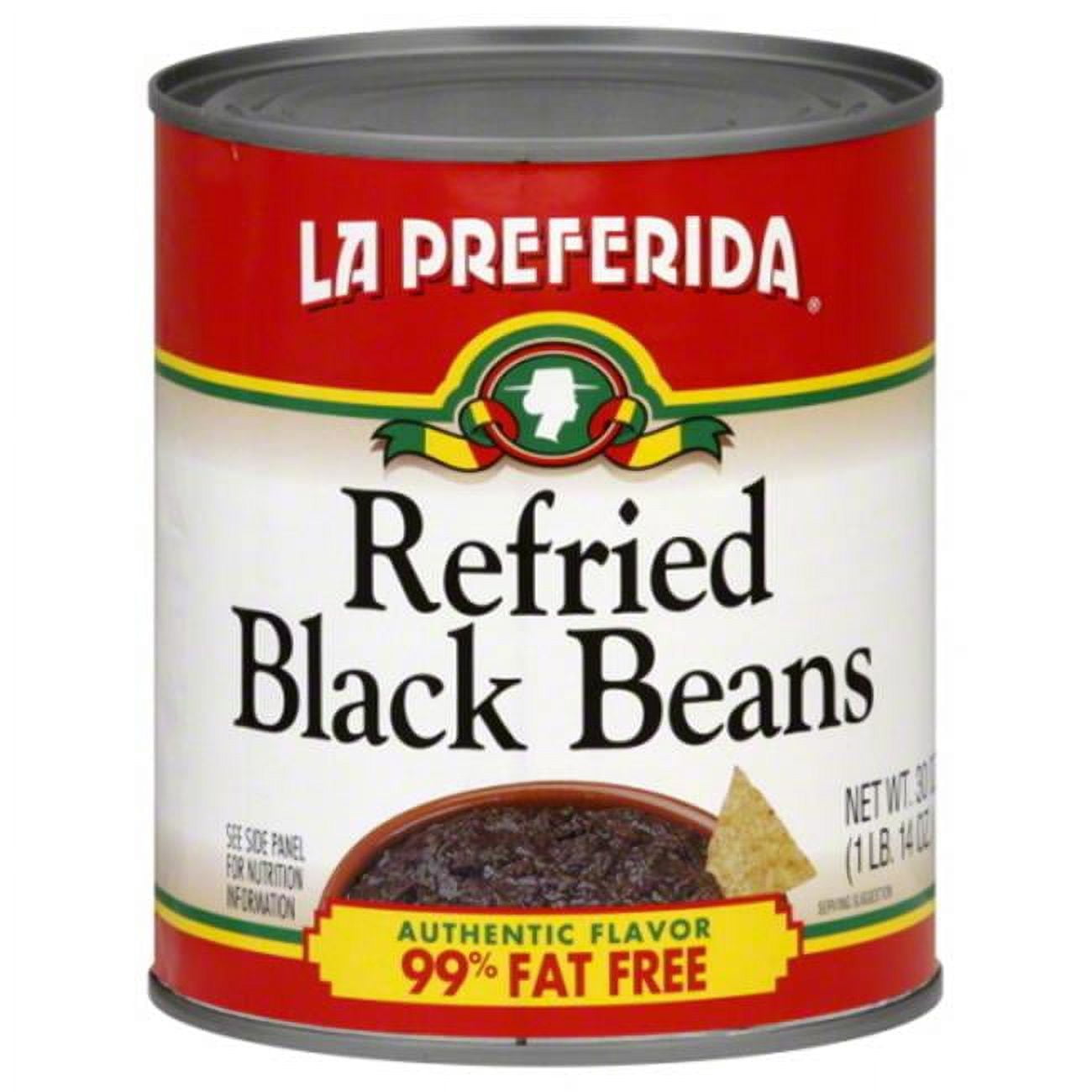 La Preferida Refried Black Beans, 30 Oz