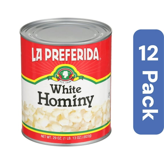 La Preferida White Hominy Beans 29 oz (Pack Of 12)