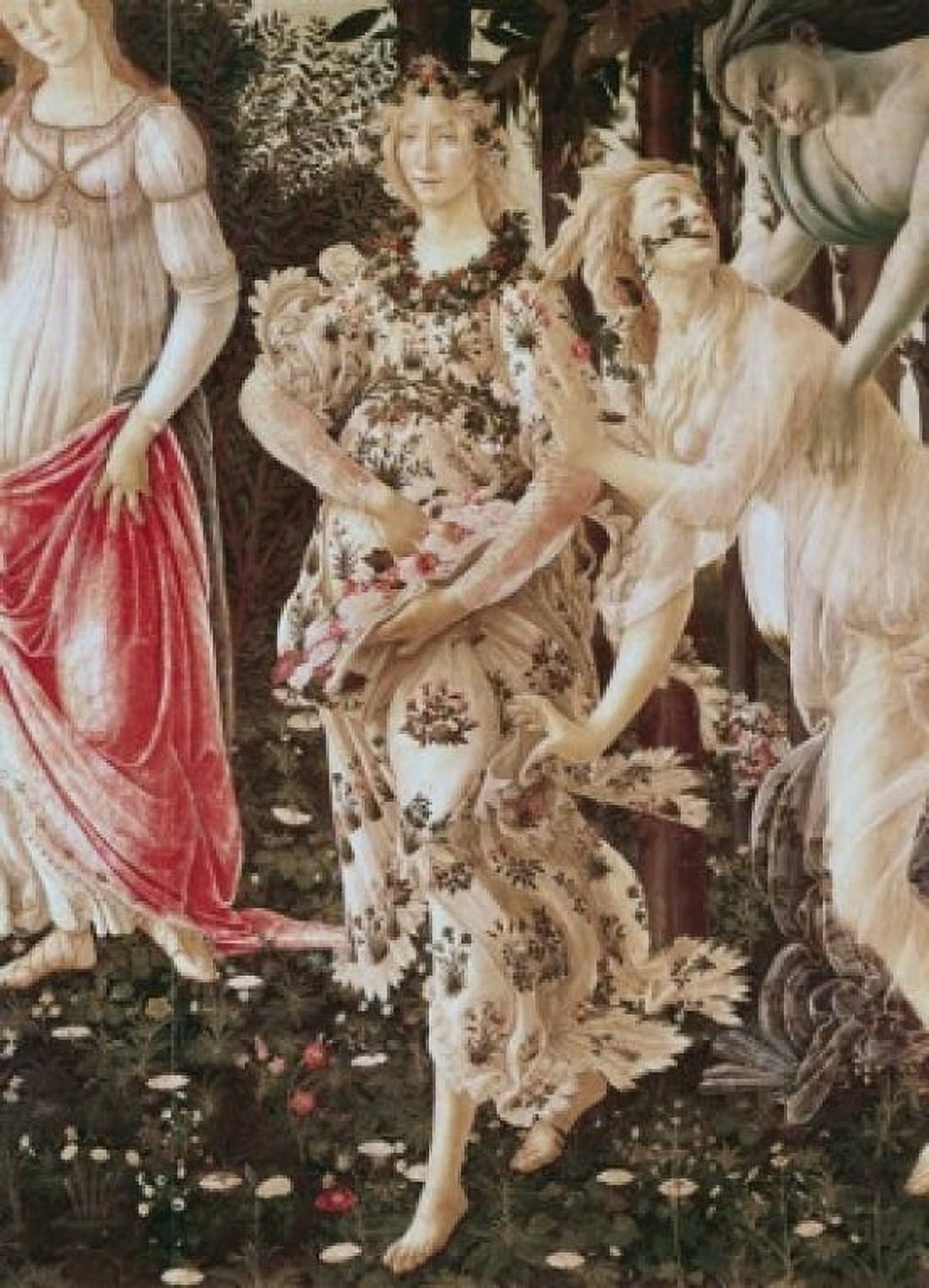 La Primavera (Detail) Ca 1481 Sandro Botticelli (1444-1510 Italian) Tempera On Wood Galleria degli Uffizi Florence Italy Canvas Art - Sandro Botticelli (24 x 36)