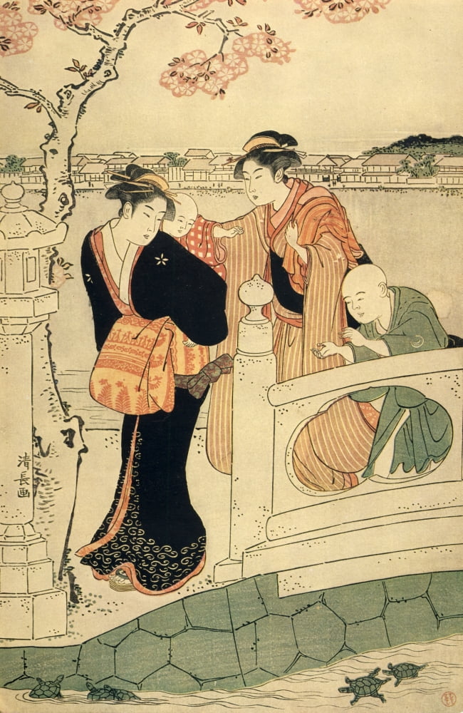 La Promenade LIllustration 1929 Canvas Art - Torii Kiyonaga (18 x 24)
