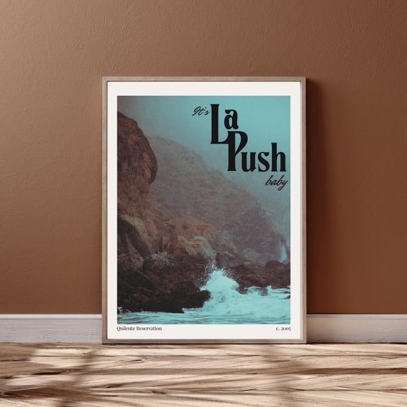La Push Travel Poster, Moody Twilight Print Vintage Style Wall Decor Physical Poster, Poster Only