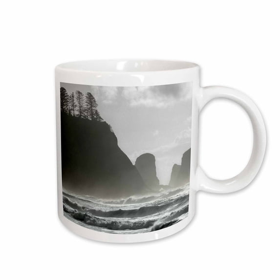 3drose, La Push, Wa. Pacific Ocean Waves and Sea Stacks, Olympic Np., 11oz Mug