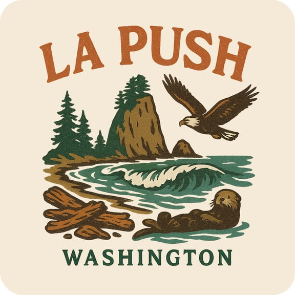 La Push Washington Keepsakes Souvenir Vinyl Sticker – Destination Travel Keepsake Collectible (3-Inches Wide)