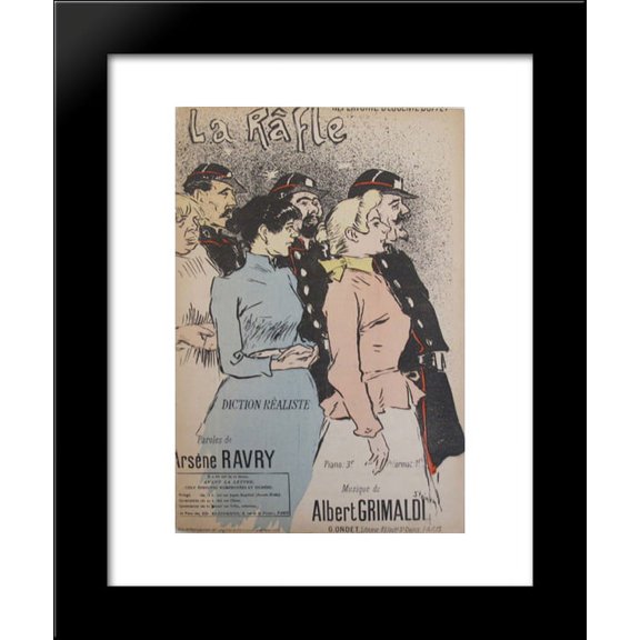 La Rafle 20x24 Framed Art Print by Theophile Steinlen