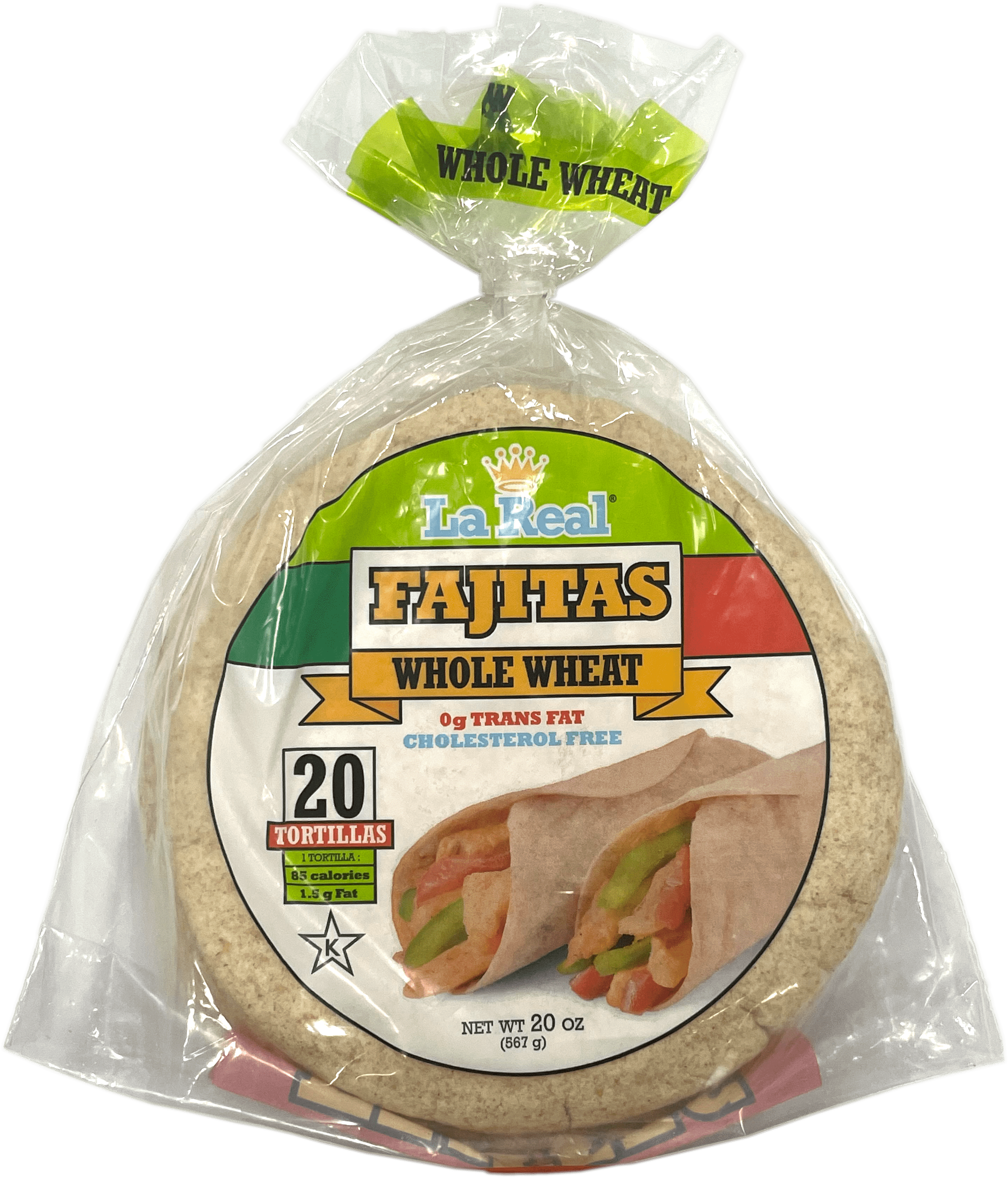 La Real, Whole Wheat Fajitas 6"