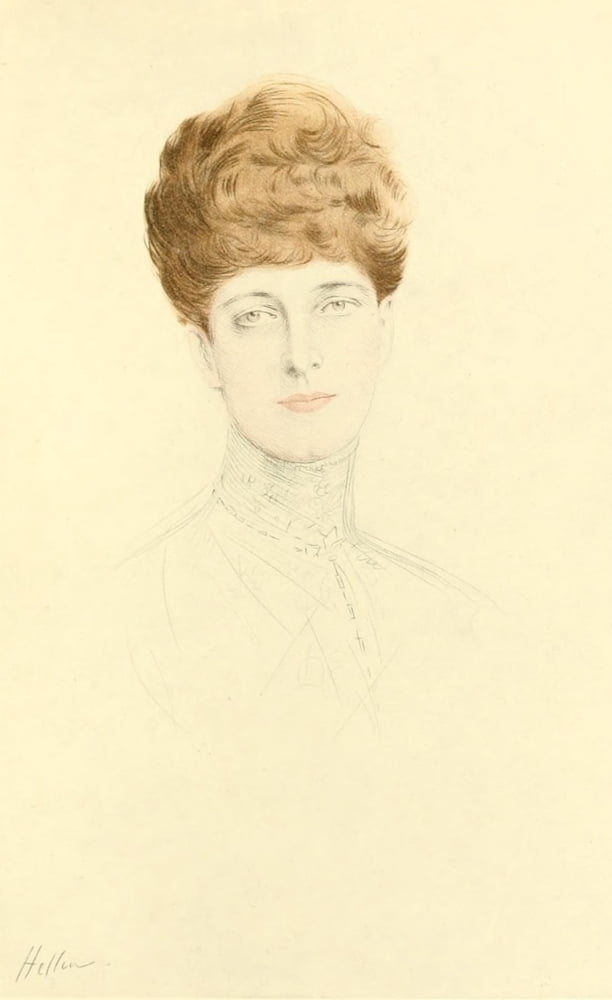 La Reine Alexandra Canvas Art - Paul Csar Helleu (18 x 24)