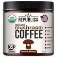 thumbnail image 1 of La Republica Organic Mushroom Coffee, 2.5 oz, 35 Servings, with 7 Superfood Mushrooms., 1 of 8