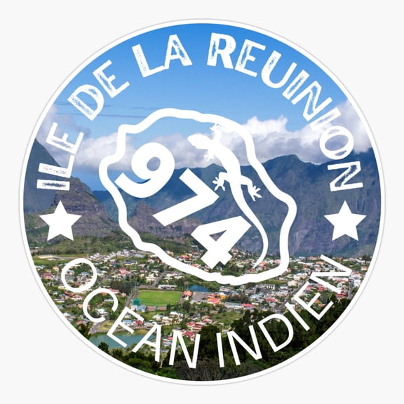 La Reunion Island Margouillat Lizard Sticker