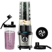 La Reveuse Blender for Shakes and Smoothies,400W, with 2 x 24 Oz Blending Cups and To Go Lids,BPA-free