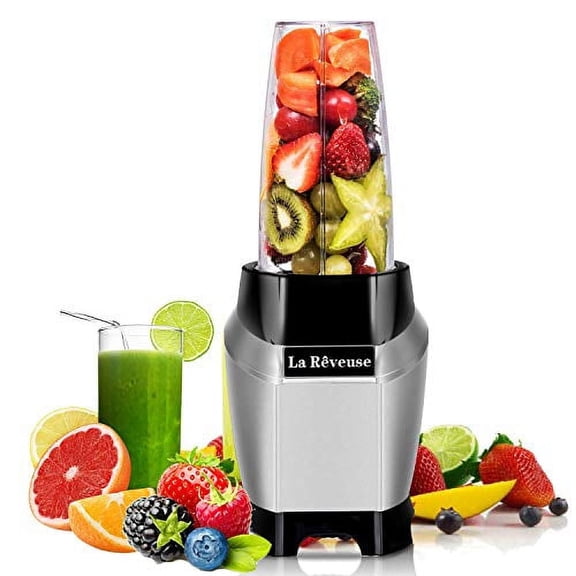 La Reveuse Personal Blender Making Shakes and Smoothies 1000 Watt-with 24 oz Free Portable Travel Bottle