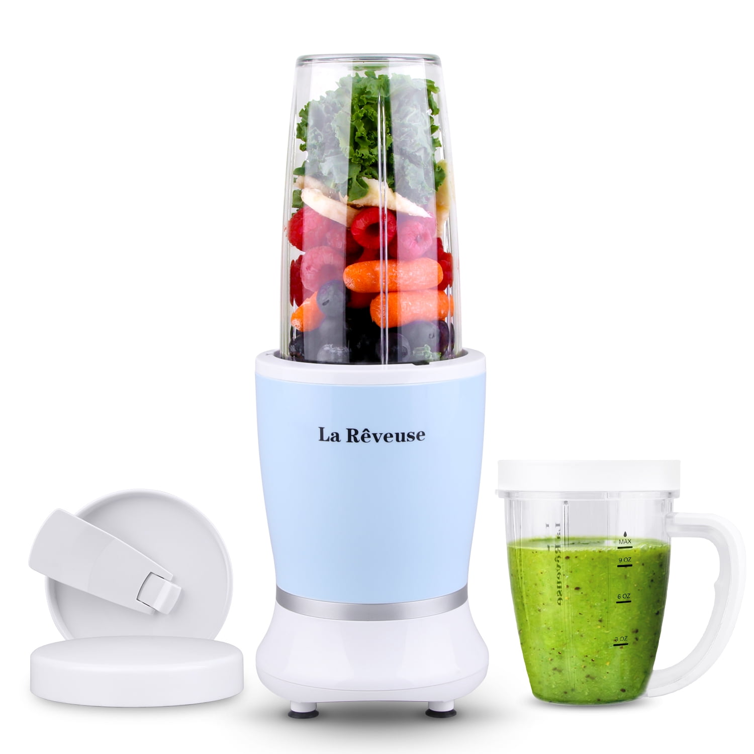 Blender for Shakes and Smoothies, Blending & Grinding with 24/10 OZ