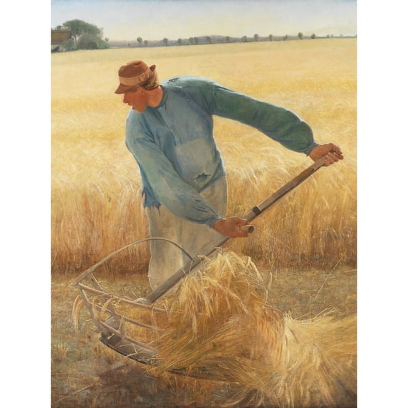 La Ring Harvest Farm Rural Wheat Extra Large Art Print Wall Mural Poster Premium XL