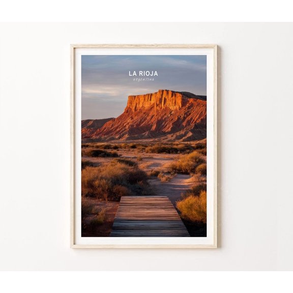 La Rioja Argentina Desert Landscape Scenic Wall Art Home Decor Unframed Paper Print