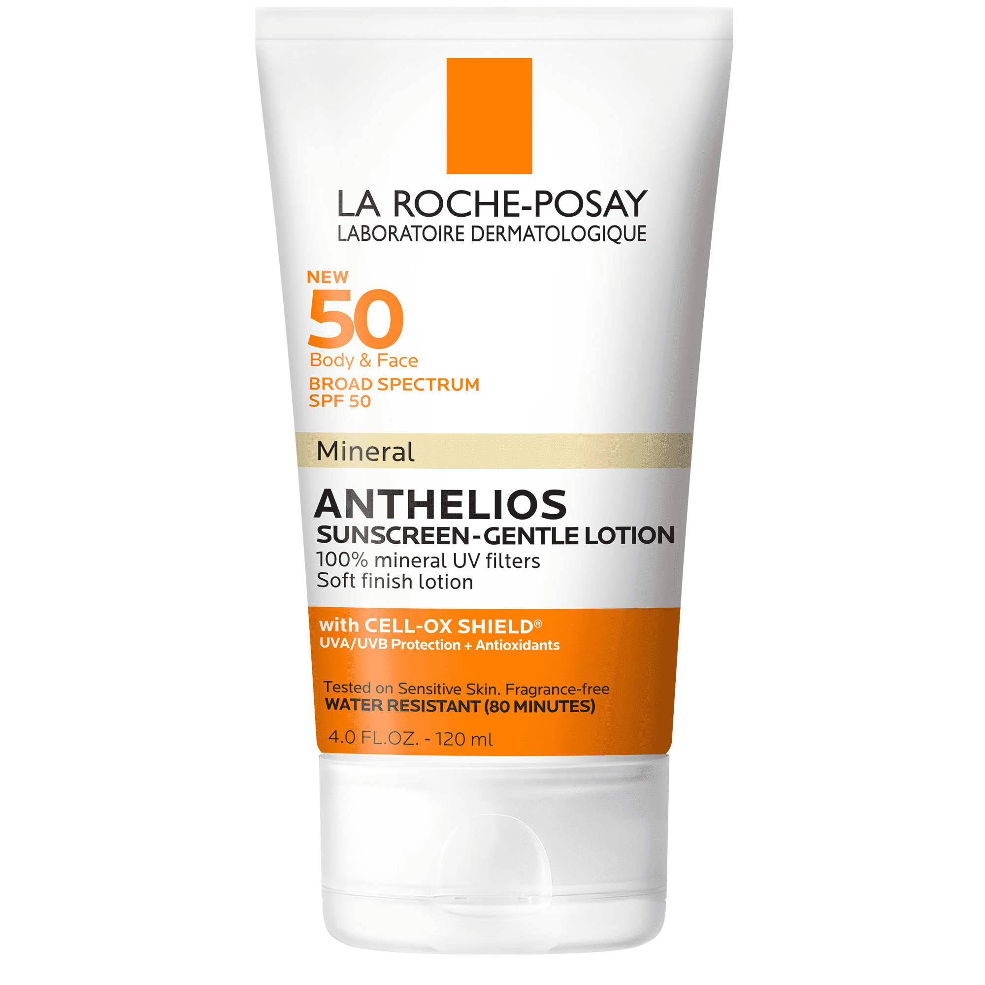 La Roche-Posay Anthelios SPF 50 Gentle Lotion Mineral Sunscreen, 4.0 fl oz