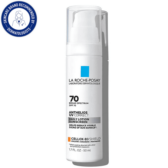 La Roche-Posay Anthelios UV Correct Face Sunscreen SPF 70 with Niacinamide, 1.7 fl oz