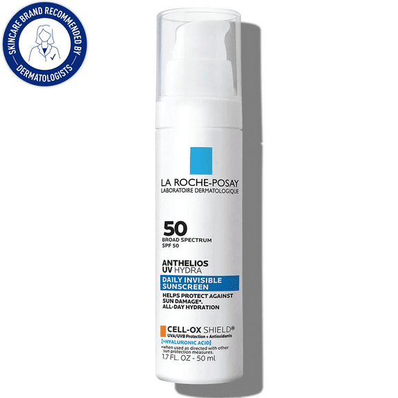 La Roche-Posay Anthelios UV Hydra Hydrating Sunscreen Face Sunscreen SPF 50 with Hyaluronic Acid, 1.7 fl oz
