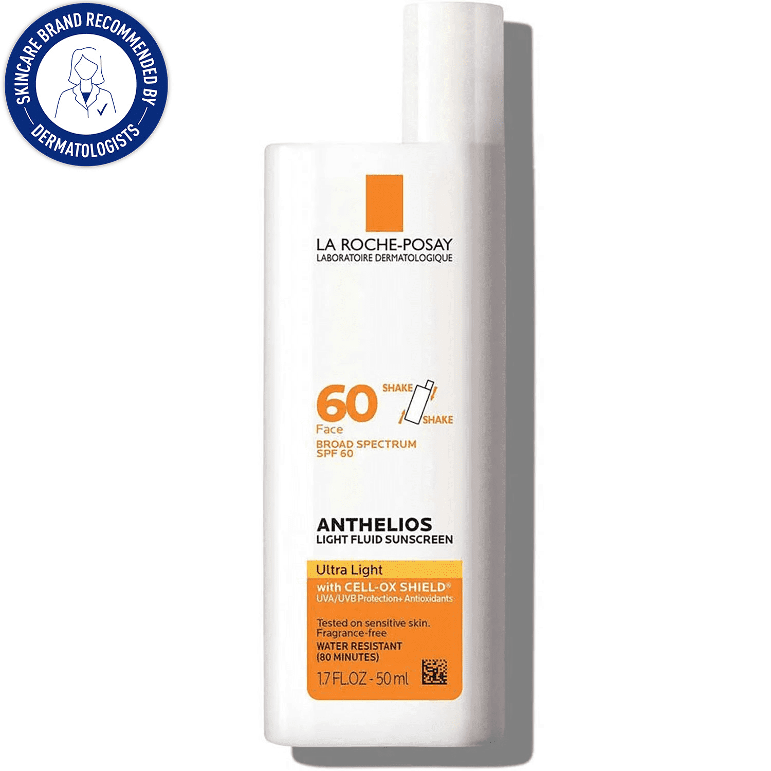 La Roche-Posay Anthelios Ultra Light Fluid Facial Sunscreen SPF 60, 1.7 fl oz