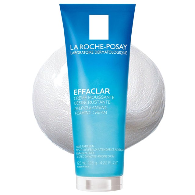 La_RochePosay Effaclar Deep Cleansing Foaming Facial Cleanser, Cream