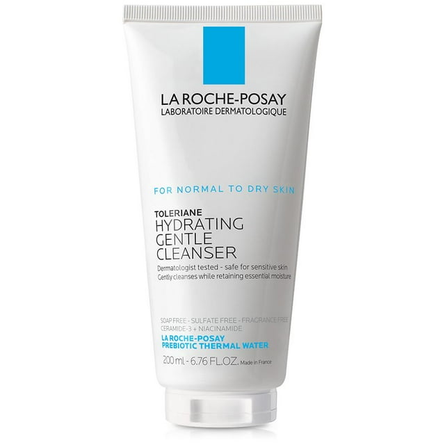 La Roche-Posay Hydrating Gentle Face Cleanser with Ceramides for Normal ...