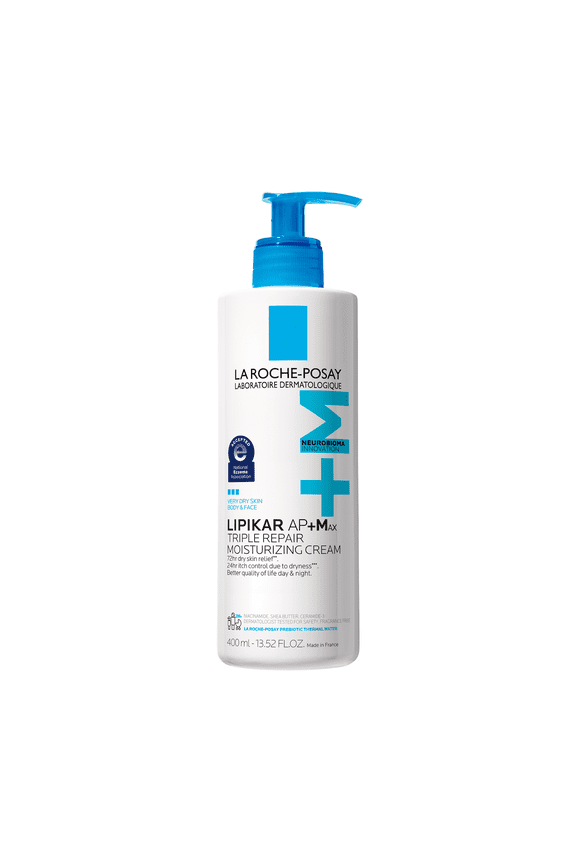 Lipikar AP+Max Triple Repair Moisturizing Cream, Body Cream for Dry Skin, 13.52 fl oz