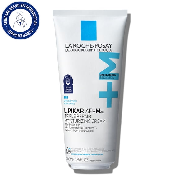 La Roche-Posay Lipikar AP+Max Triple Repair Moisturizing Cream, 6.76 fl oz