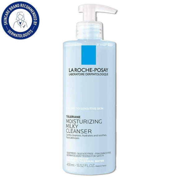 La Roche-Posay Toleriane Moisturizing Milky Facial Cleanser, 13.5 fl oz
