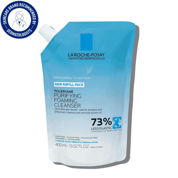La Roche-Posay Toleriane Purifying Foaming Facial Cleanser, 13.52 fl oz
