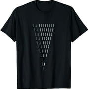 La Rochelle Inverted Triangle Word Art - France Souvenir T-Shirt