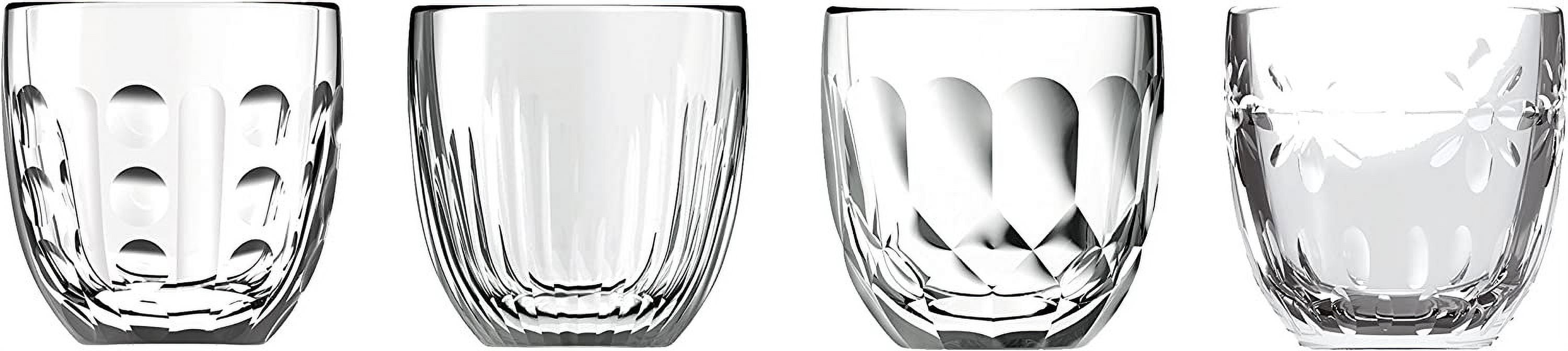 La Rochere Espresso Cups Set-4 Assorted Clear Cup