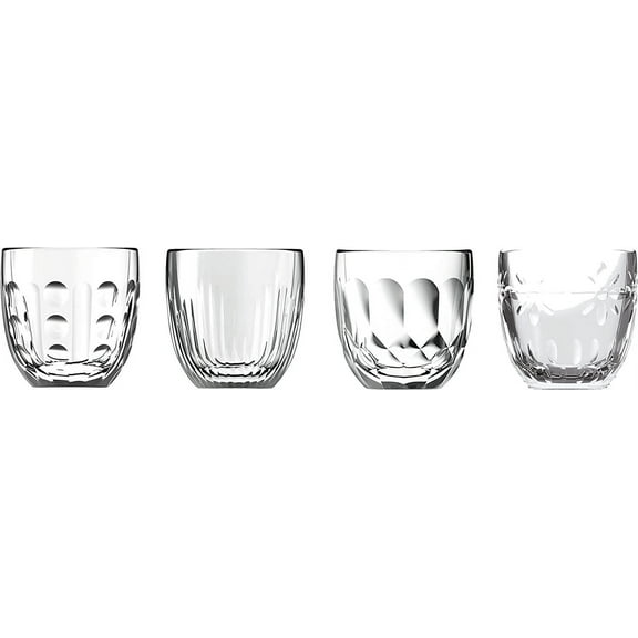 La Rochere Espresso Cups Set-4 Assorted Clear Cup