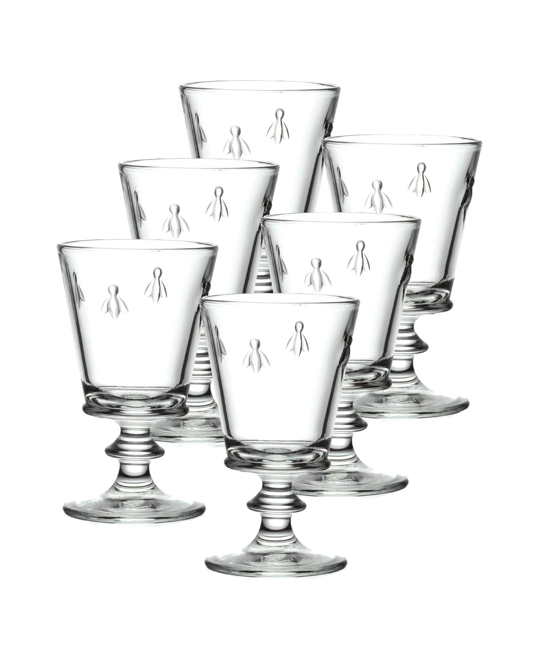 La Rochere Bee Wine Glasses - Set of 6. Made In France! (611001