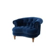 thumbnail image 1 of La Rosa Victorian Tufted Accent Chair Navy Blue, 1 of 11