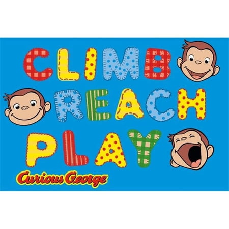 La Rug George Climb Reach Play