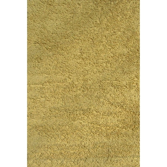 Fun Rugs Fun Shags Collection Yellow Shag Area Rug-Size:51" x 78"