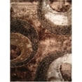 thumbnail image 1 of La Rugs Fantasy Shaggy Area Rug FA-10 Brown Curves Waves 5' x 7' 3" Rectangle, 1 of 2