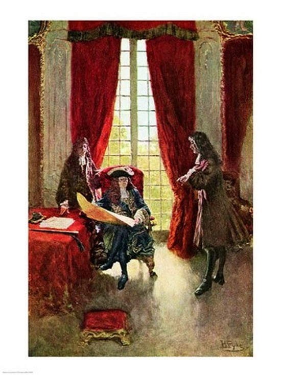 La Salle Petitions the King for Permission to Explore the Mississippi Canvas Art - Howard Pyle (24 x 36)