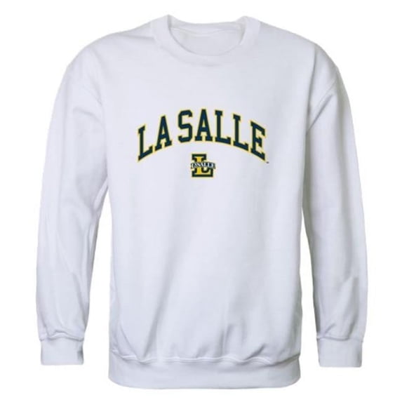La Salle University Explorers Campus Crewneck Sweatshirt, White - Extra Large