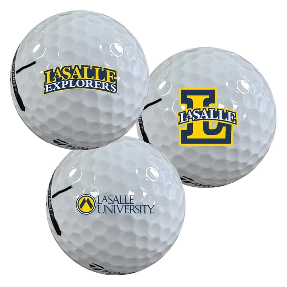 La Salle University Explorers Logo Edition Taylormade Distance+ Golf Balls 12-Pack (Dozen)