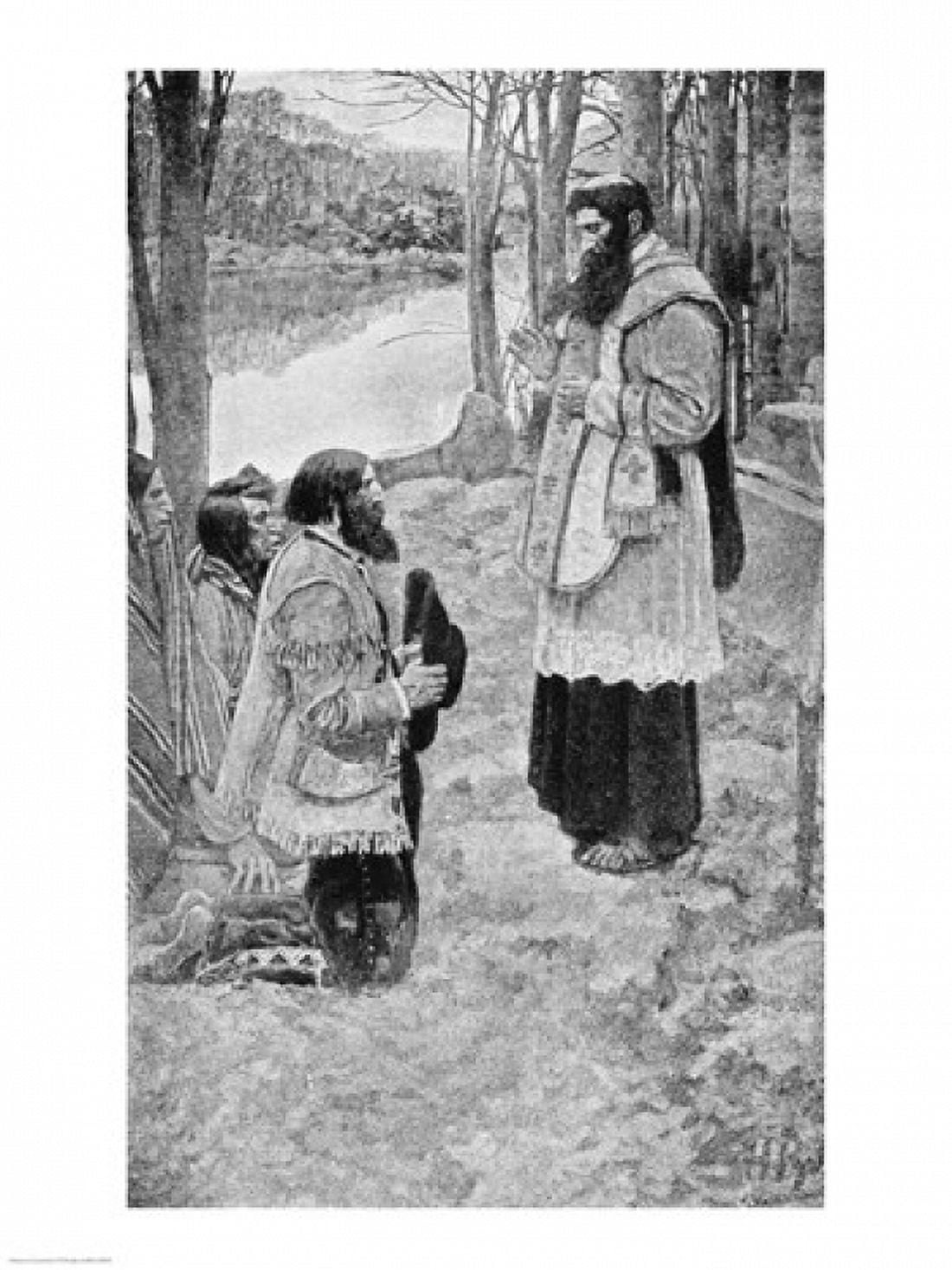 La Salle and the Discovery of the Great West Canvas Art - Howard Pyle (24 x 36)