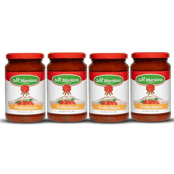 La San Marzano Vodka Pasta Sauce Made In Italy 13 oz Jar Gluten Free (Pack of 4)