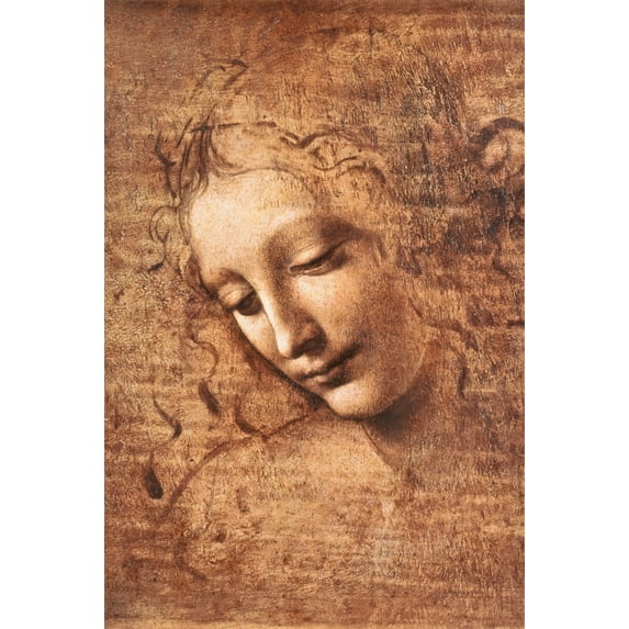 La Scapigliata by Leonardo Da Vinci Poster - 24" x 36"