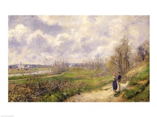 La Sente du Chou near Pontoise 1878 Canvas Art - Camille Pissarro (24 x 18)