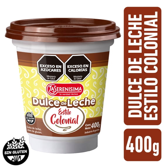 La Serenísima Dulce de Leche Colonial – Pack of 2 (2 x 400 g / 1.1 lb) | Traditional Argentine Milk Caramel Spread