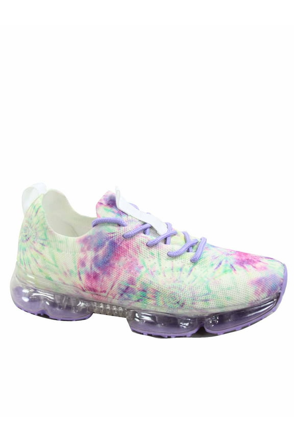 Casual & Dress Shoes Lace Up Fashion Sneaker, Purple Tie Dye, 7.5