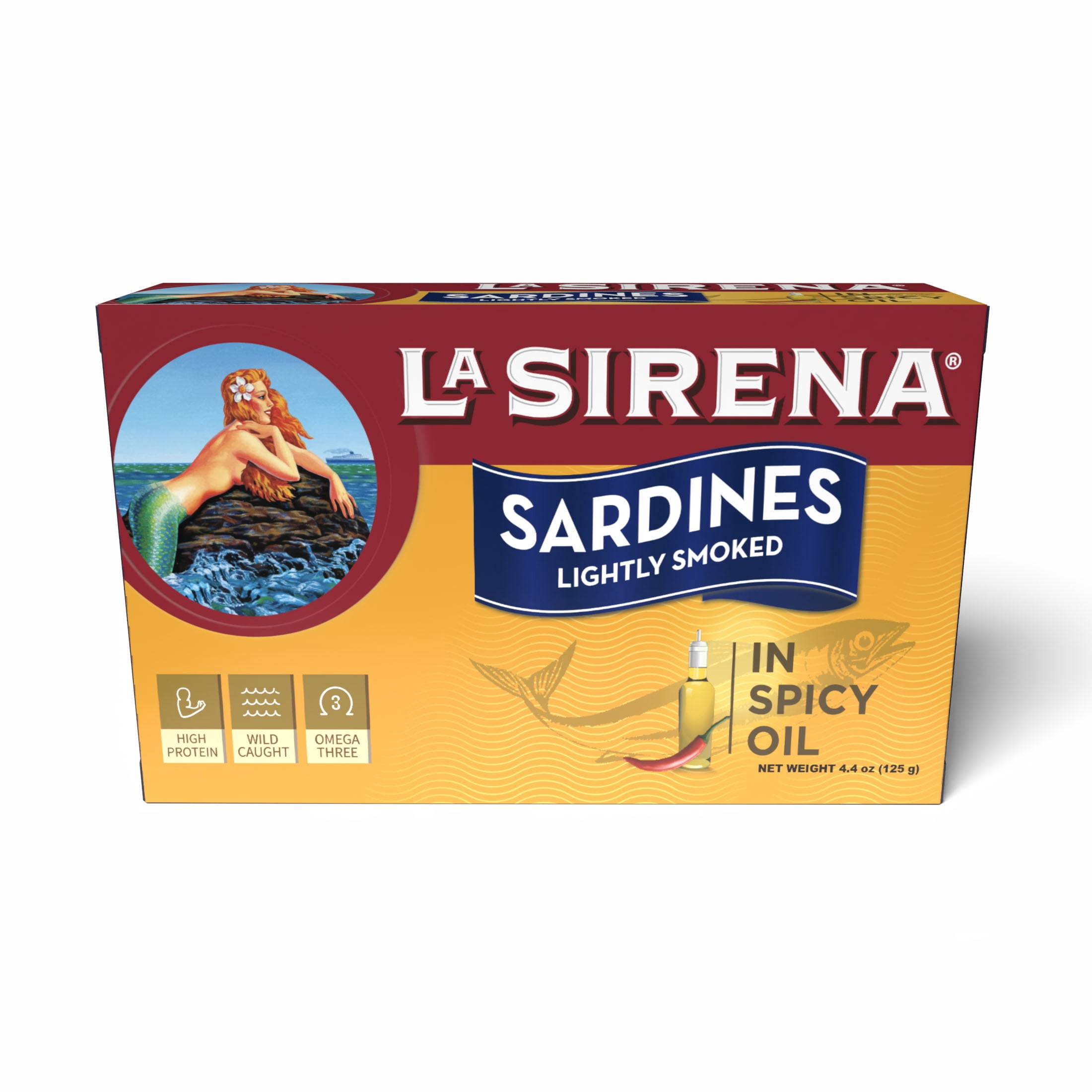 La Sirena Club Can Sardines in Spicy Oil -Lightly Smoked