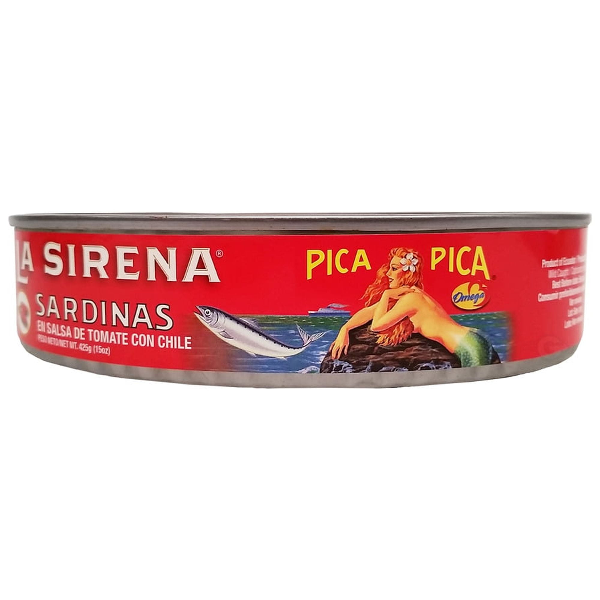 La Sirena Sardines Pica Pica in Spicy Tomato Sauce 15oz (Pack of 4)