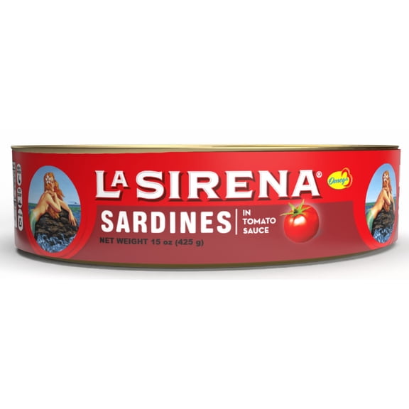 La Sirena Sardines in Tomato Sauce, 15oz Oval