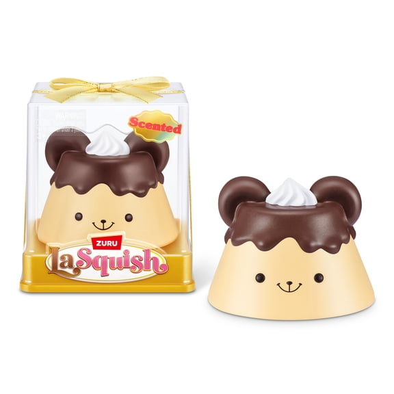 La Squish Bear La Creme by ZURU - Scented Slow Rise Squishy Pudding Bear Toy for Kids Ages 3+