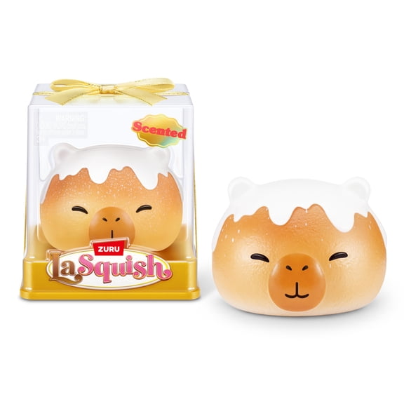 La Squish Capy Bun Bun by ZURU - Scented Slow Rise Squishy Capybara Bread Roll Toy for Kids Ages 3+