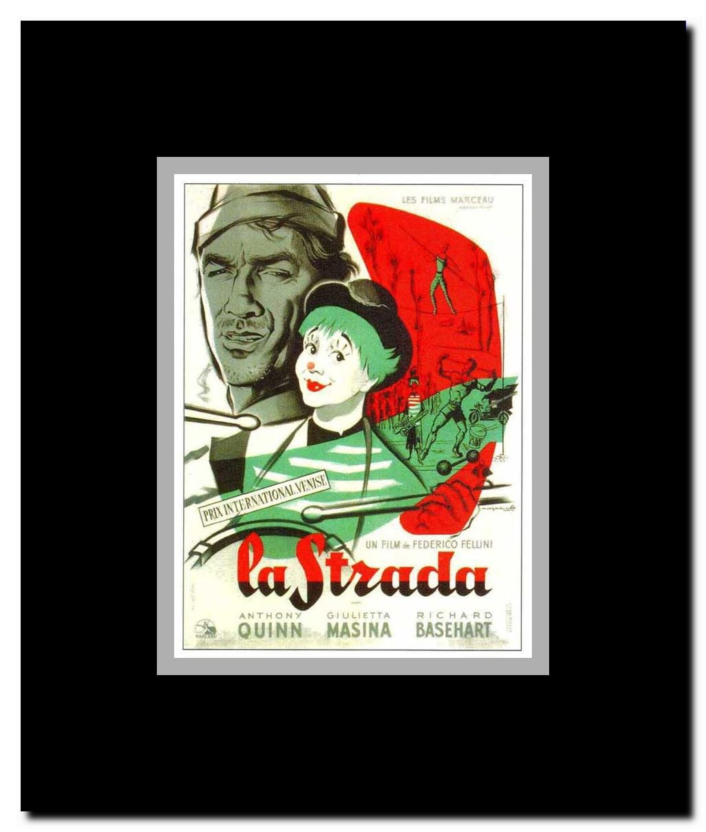 La Strada Framed Movie Poster